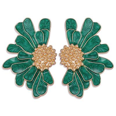 Vintage Flower Stud Earrings for Women JE1095B-1