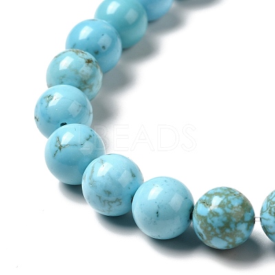 Dyed & Heated Natural Magnesite Beads Strands G-G924-01B-01-1