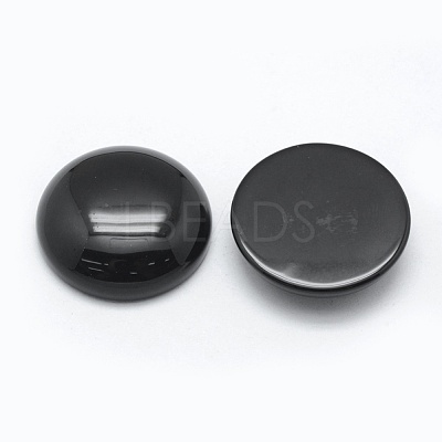 Natural Obsidian Cabochons G-E492-A-05-1