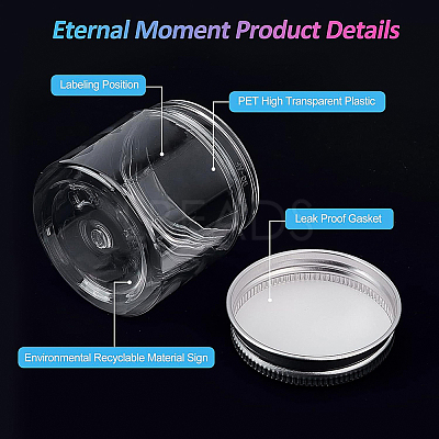 Transparent Plastic Bead Containers CON-BC0004-87-1