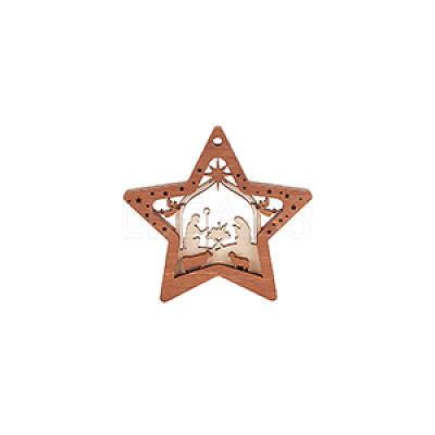 Wood Pendants LS-FIND-WH0162-09-1