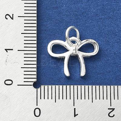 925 Sterling Silver Bowknot Charms STER-M119-05C-S-1