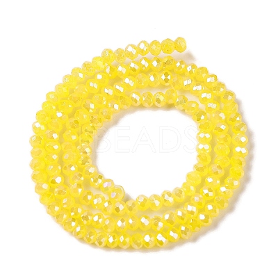 Baking Electroplate Glass Beads Strands DGLA-A039-J2MM-B23-1