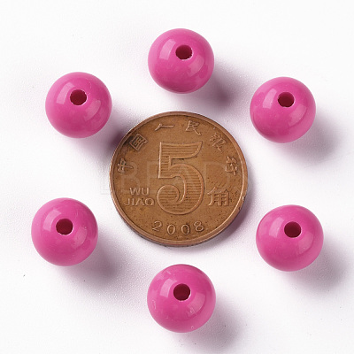 Opaque Acrylic Beads MACR-S370-C10mm-A13-1