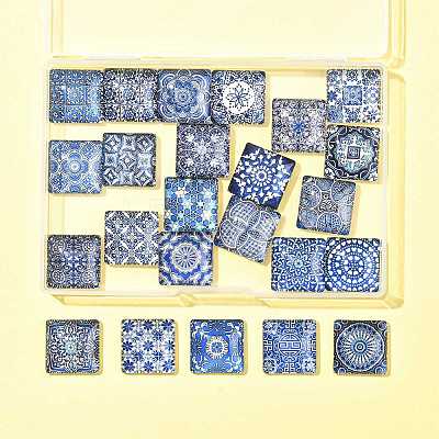 24Pcs Glass Cabochons GGLA-FS0001-22-1