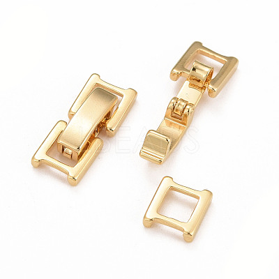 Eco-Friendly Brass Watch Band Clasps KK-M225-28G-1
