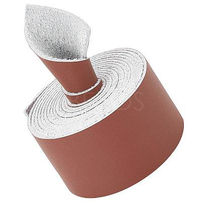 Flat Microfiber Imitation Leather Cord LC-WH0006-07C-04-1