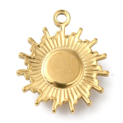 Real 18K Gold Plated 304 Stainless Steel Pendants STAS-A084-21G-03-1