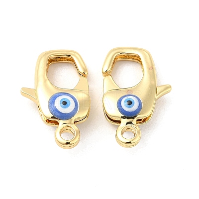 Brass Lobster Claw Clasps KK-E075-01G-01-1