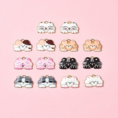 14Pcs 7 Colors Alloy Pendants FIND-FS0003-01-1