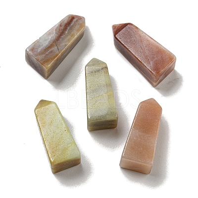 Tower Pointed Natural Amazonite Square Pyramid Figurines G-P531-01-1