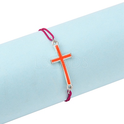 Adjustable Elastic Cord Bracelet Making AJEW-JB00008-07-1