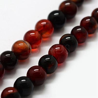 Natural Agate Beads Strands G-F417-07-8mm-1