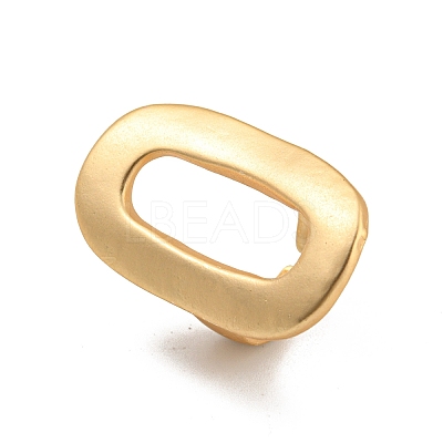 Matte Gold Color Alloy Cuff Rings for Women LS-RJEW-K260-07A-1