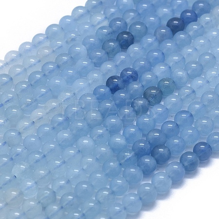 Natural Aquamarine Beads Strands G-D0013-75A-1