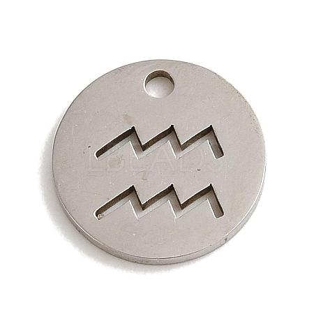 Non-Tarnish 201 Stainless Steel Charms STAS-E217-10P-07-1