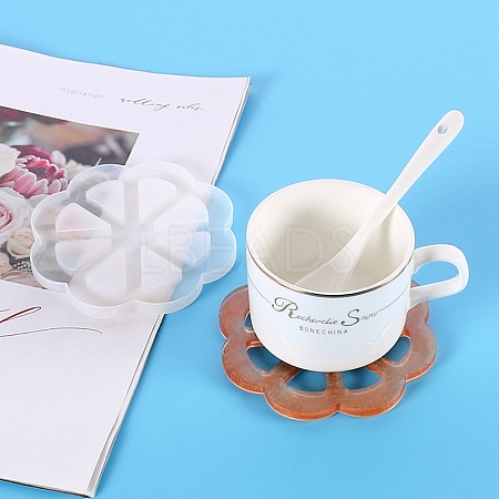 Flower Silicone Cup Mat Molds DIY-I065-04-1