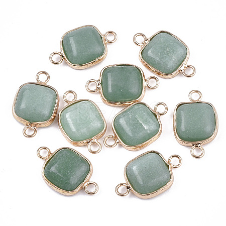 Natural Green Aventurine Links connectors G-S344-69C-1