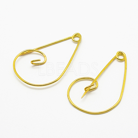 Iron Brooch Findings IFIN-K028-01G-1