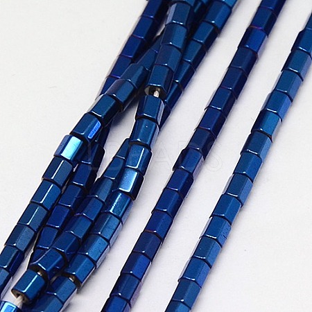 Electroplate Non-magnetic Synthetic Hematite Beads Strands G-J166-2x2mm-05-1