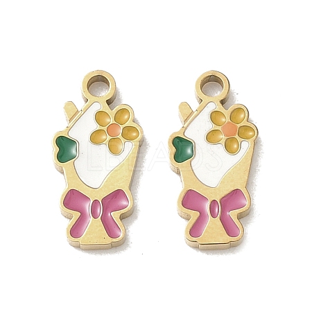 304 Stainless Steel Charms STAS-C155-08G-1