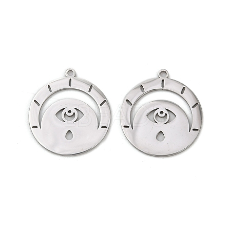 201 Stainless Steel Pendants STAS-U052-02B-P-1