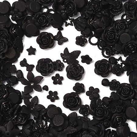 Frosted Transparent Acrylic Beads OACR-U006-03G-1
