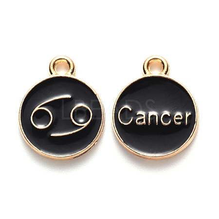 Alloy Enamel Pendants ENAM-S124-01A-08D-1