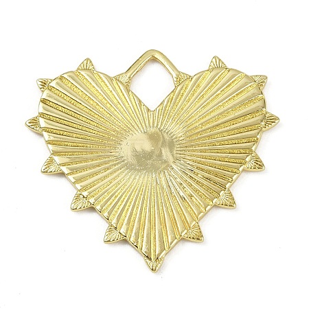 Textured Brass Pendants X-KK-M322-19G-1