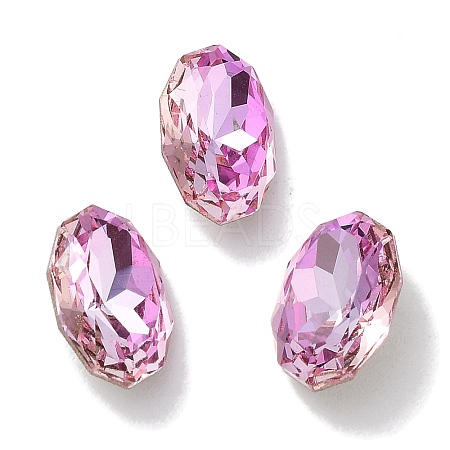 Glass Rhinestone Cabochons RGLA-G020-02C-D123-1