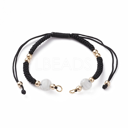 Adjustable Nylon Thread Braided Bracelet Making AJEW-JB00851-04-1