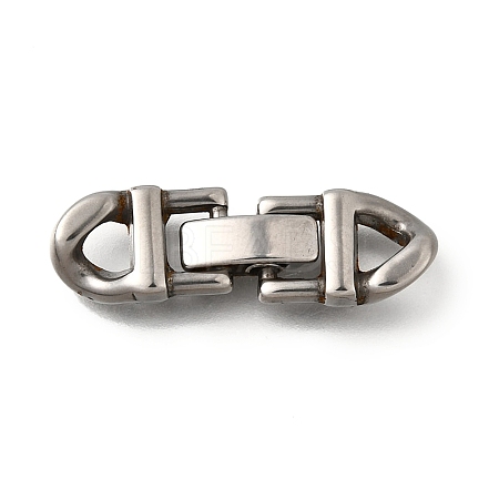 304 Stainless Steel Fold Over Clasps STAS-M119-05P-02-1