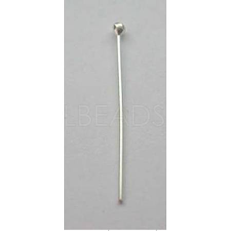 Sterling Silver Ball Head Pins X-H483-1-1