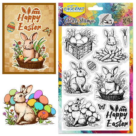 PVC Plastic Clear Stamps DIY-WH0618-0315-1