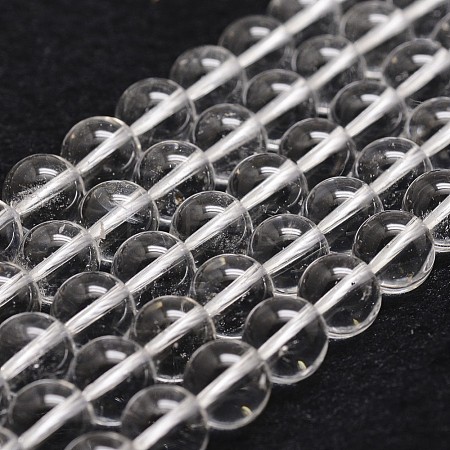 Natural Quartz Crystal Bead Strands G-G735-21-8mm-A-1