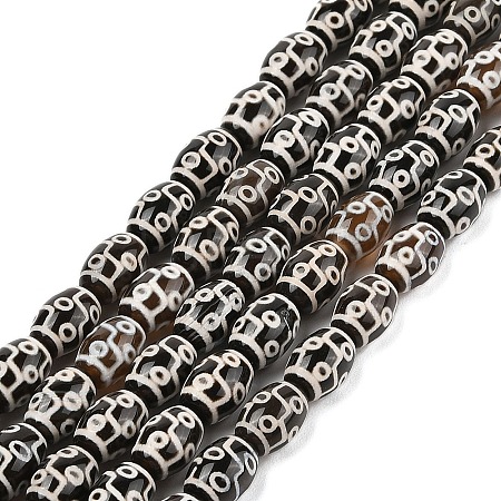 Tibetan Style dZi Agate Beads Strands G-N344-02E-1