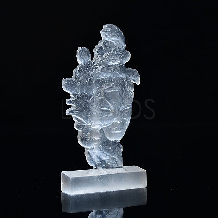 Goddess Natural Selenite Figurines DJEW-PW0021-02-1