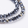 Electroplate Glass Beads Strands LS-EGLA-R048-2mm-02-3