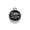 Alloy Enamel Pendants X-ENAM-S124-01B-08E-3