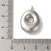 Non-Tarnish 304 Stainless Steel Pendants STAS-M017-08P-16-3