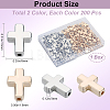 400Pcs 2 Colors CCB Plastic Beads CCB-SP0001-03-2