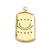 Rack Plating Brass Micro Pave Cubic Zirconia Pendants KK-M230-37G-3