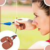 4Pcs 2 Styles Fingers Leather Archery Bow Gloves Tip Protector AJEW-NB0006-34-4