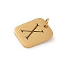 304 Stainless Steel Charms LS-STAS-R001-01G-X-2