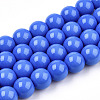 Opaque Solid Color Glass Beads Strands GLAA-T032-P4mm-11-1