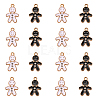 40Pcs 2 Colors Alloy Enamel Pendants ENAM-CJ0002-45-1