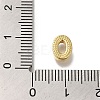 Rack Plating Brass Micro Pave Clear Cubic Zirconia Beads KK-G500-30G-O-3