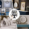 Opaque Acrylic Earring Display Tree Stands ODIS-WH0025-117-6