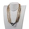 Personalized CCB Plastic Curb Chain Necklaces NJEW-JN02881-2