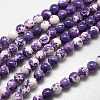 Synthetic Fossil Beads Strands G-L028-8mm-03-1